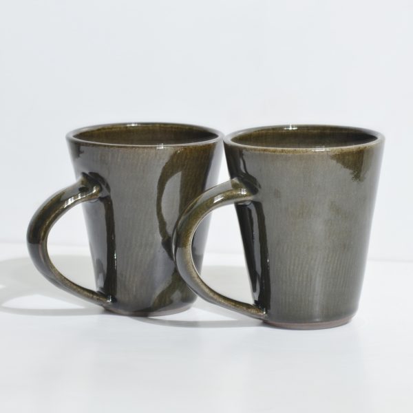 Coffee Mug Set - Crackle Celadon