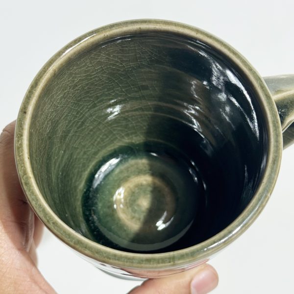 Drip Mug 01 - Crackle Celadon - Image 4