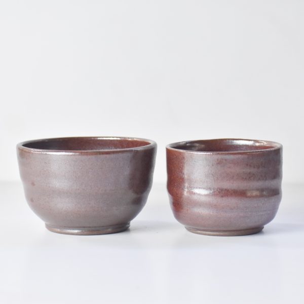 Spiral Bowl and Tumbler Set - Khakhi Glaze